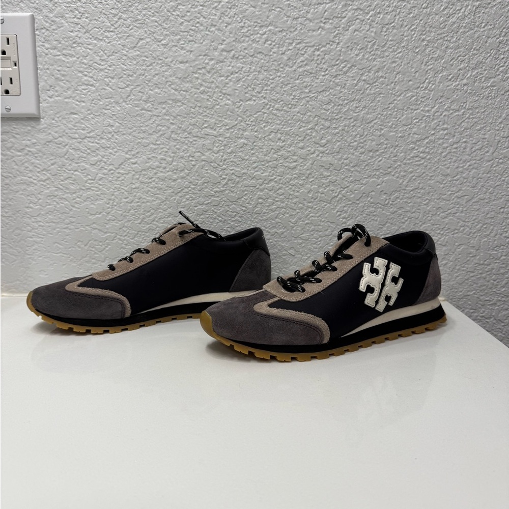 TORY BURCH VINTAGE NYLON GRESSANE HEROES SOFT SNEAKER;BLACK